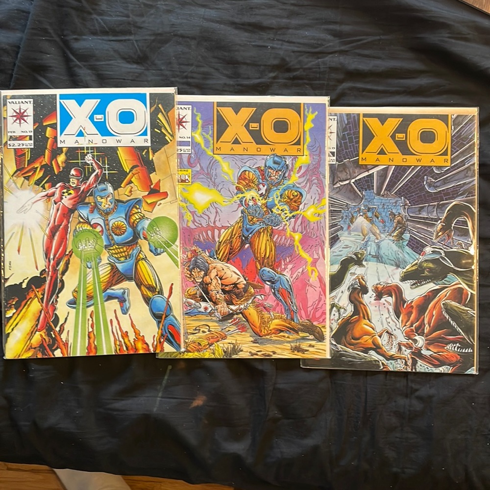 Valiant comic lot X-O Manowar issues 13 - 15